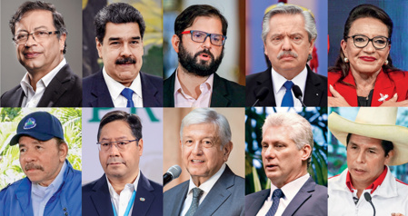 Algunos zurdos con poder en América Algunos zurdos con poder en América