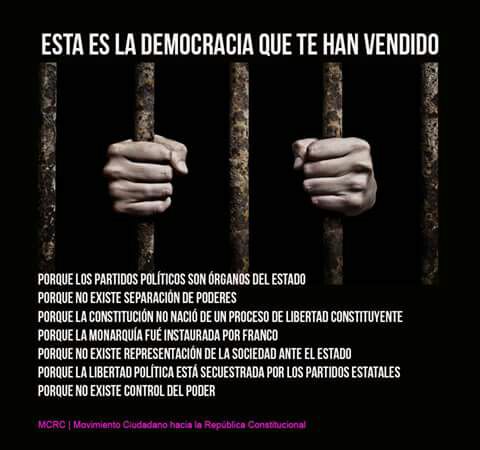 La democracia en España está muerta