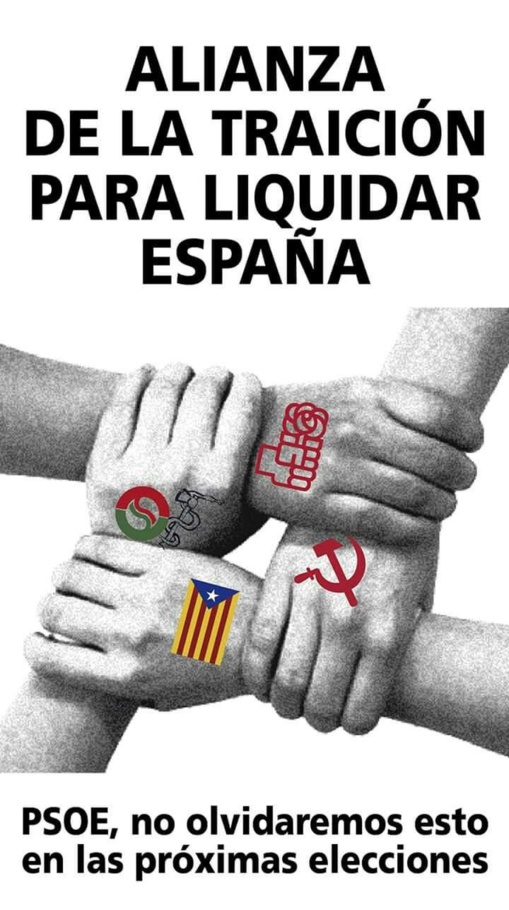 Una de las muchas imágenes de protesta contra la moción de Sánchez que circulan por las redes Una de las muchas imágenes de protesta contra la moción de Sánchez que circulan por las redes