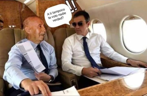 Uno de los montajes críticos sobre Pedro Sánchez que circulan por internet como un virus Uno de los montajes críticos sobre Pedro Sánchez que circulan por internet como un virus