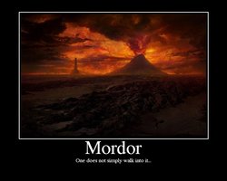 Se sube la falda y enseña algo parecido a "Mordor" (humor duro y poco ortodoxo)