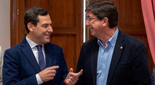 Juanma Moreno y Juan Marín, bajo la vigilancia de VOX, gobernarán la nueva Andalucía