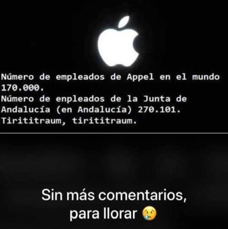 Uno de los muchos mensajes que circulan por Internet a raíz del cambio en Andalucia Uno de los muchos mensajes que circulan por Internet a raíz del cambio en Andalucia