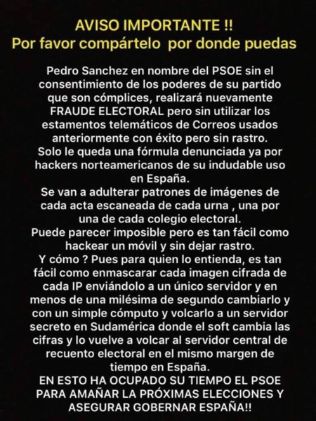 Una de las miles de imágenes que denuncian el fraude en las redes sociales Una de las miles de imágenes que denuncian el fraude en las redes sociales