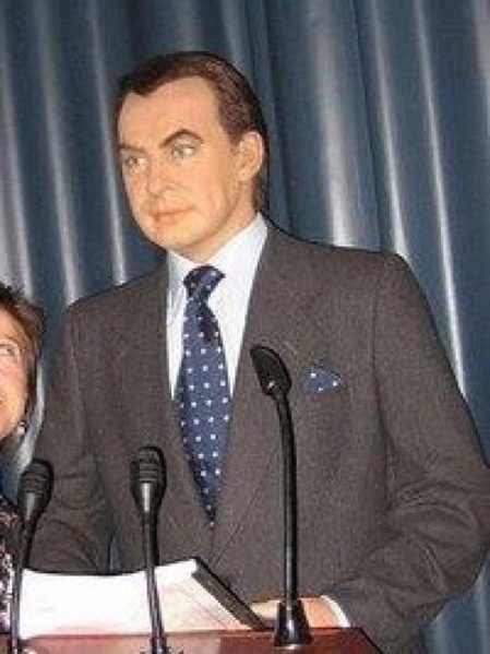 Zapatero en el museo de cera Zapatero en el museo de cera