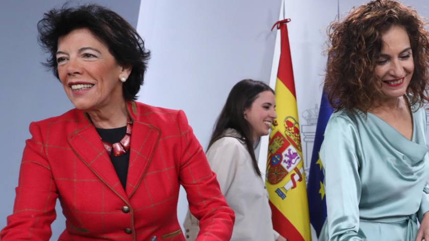 Tres sanchista-comunistas contra la libertad Tres sanchista-comunistas contra la libertad