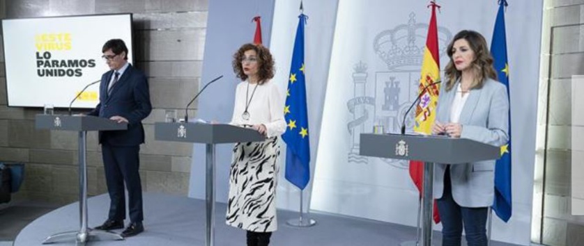 Ministros anunciando medidas enloquecidas que asesinarán a miles de empresas españolas