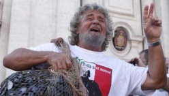 Grillo, el "ganador" en Italia