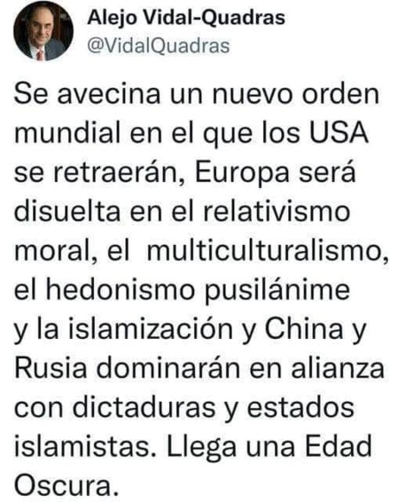 Se acerca una edad oscura para la Humanidad Se acerca una edad oscura para la Humanidad
