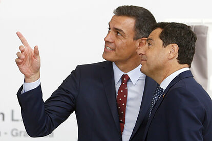 Juanma Moreno y Pedro Sánchez, ganador y perdedor en las elecciones andaluzas