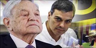 Sánchez y su protector, George Soros, uno de los multimillonarios que quieren un mundo de esclavos