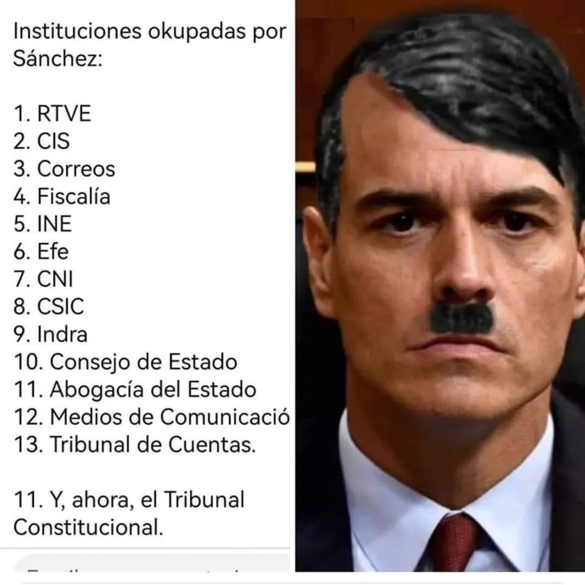 Pedro Sánchez, el gran "protegido" por el gran capital mundial, ya lo domina todo en España y tiene todas las bazas que necesita para convertirse en tirano inamovible
