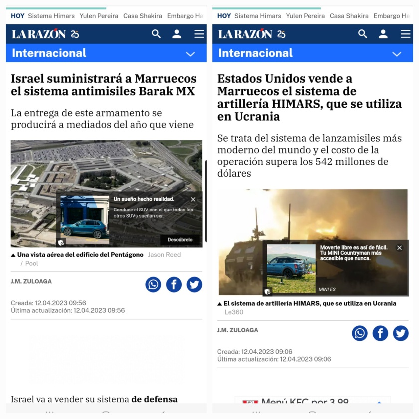 Marruecos es la mayor amenaza para España Marruecos es la mayor amenaza para España