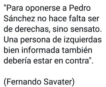 Ser antisanchista es un deber Ser antisanchista es un deber