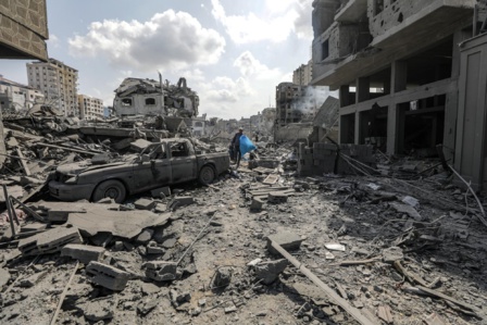 La muerte y destrucción reinan en Gaza La muerte y destrucción reinan en Gaza