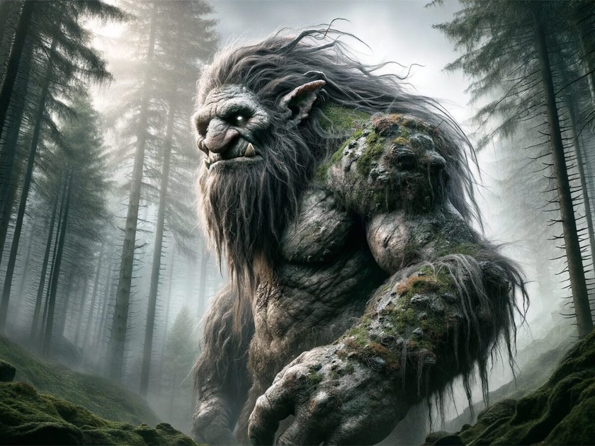 Imagen de los trolls en la leyenda Imagen de los trolls en la leyenda