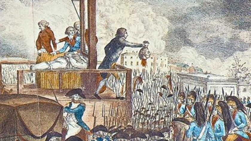 La cabeza guillotinada del Rey Luis XVI La cabeza guillotinada del Rey Luis XVI