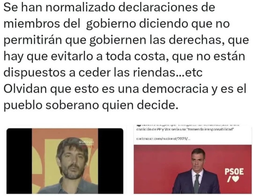 El sanchismo avanza hacia el fascismo El sanchismo avanza hacia el fascismo