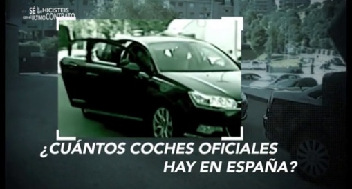 En España hay más coches oiciales que en cualquier otro país de Europa y más que en Estados Unidos