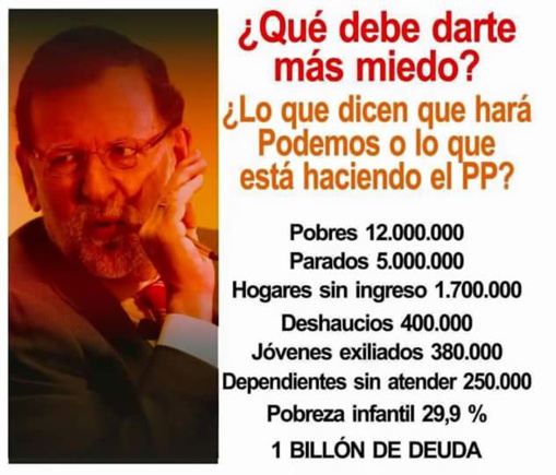 Ni la comprobada injusticia del PSOE y el PP, ni el seguro liberticidio de Podemos Ni la comprobada injusticia del PSOE y el PP, ni el seguro liberticidio de Podemos
