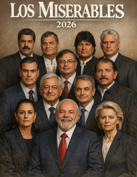 Algunos miembros destacados de la falsa y perversa "progresía" mundial