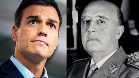Dos dictaduras en España, la de Franco y la de Sánchez