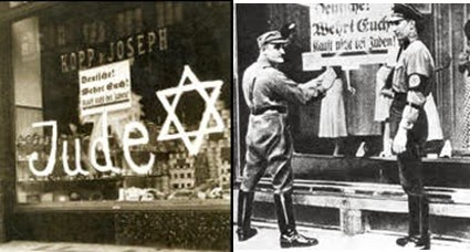 Nazis acosan negocios judios