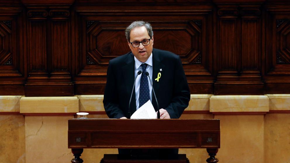 El discurso de investidura de Quim Torra fue una evidente declaración de guerra a España