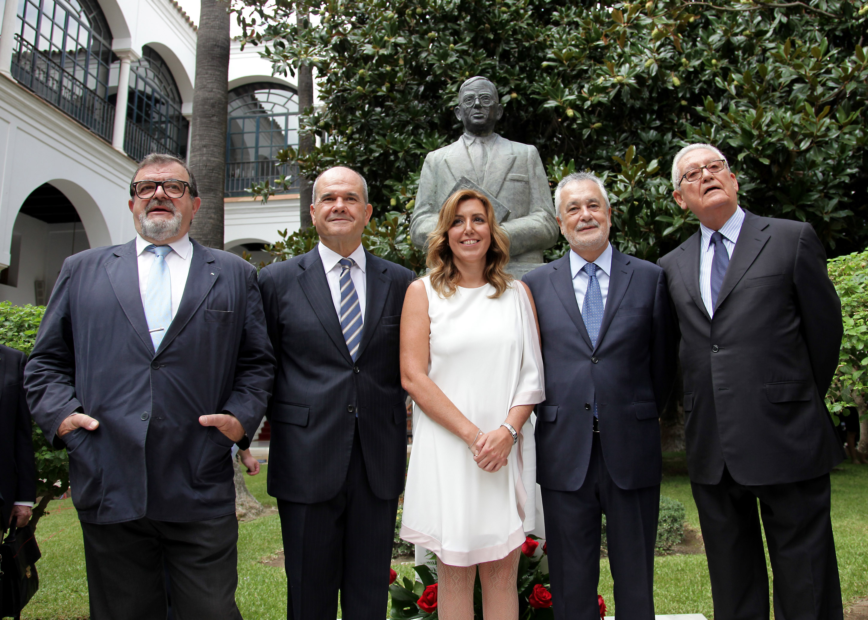 Los cinco presidentes socialistas de Andalucía, artífices del Cortijo