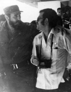 Conversando con Fidel en la Habana (1974), siendo director de la Agencia EFE en Cuba