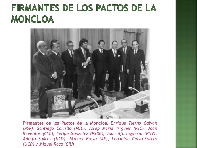 Los verdaderos pactos de la Moncloa fueron sinceros y decentes, justo lo contrario que los nuevos pactos que propone Pedro Sánchez