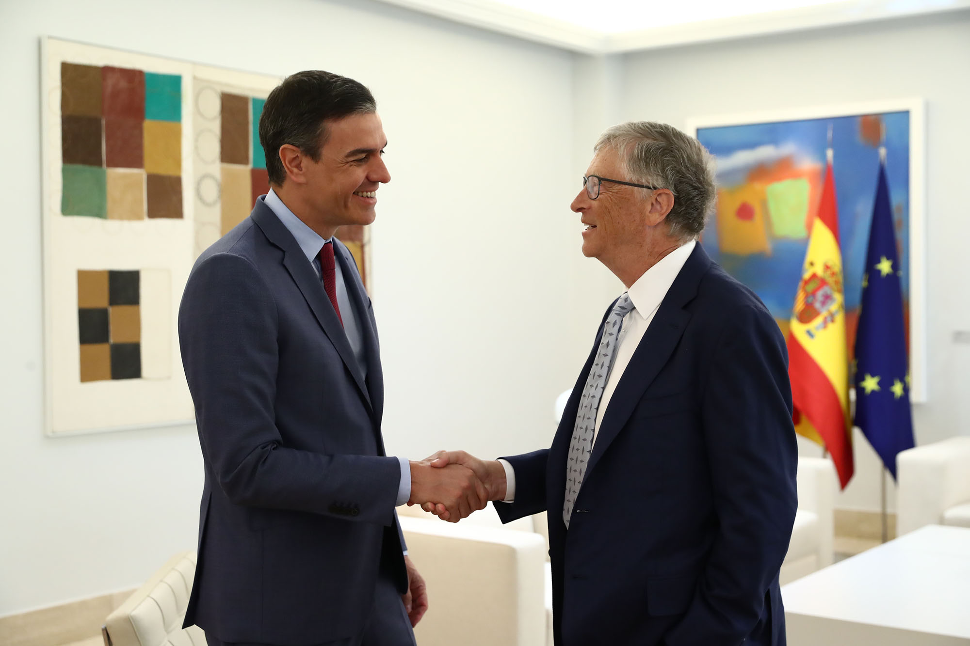 Pedro Sánchez se reúne con Bill Gates
