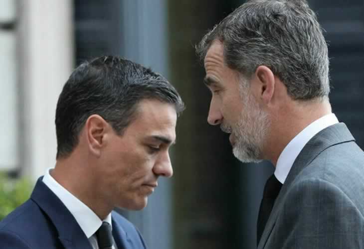 El Rey está enfadado con Pedro Sánchez. Ojalá se atreva a frenar su agresión a España y su asalto a la legalidad