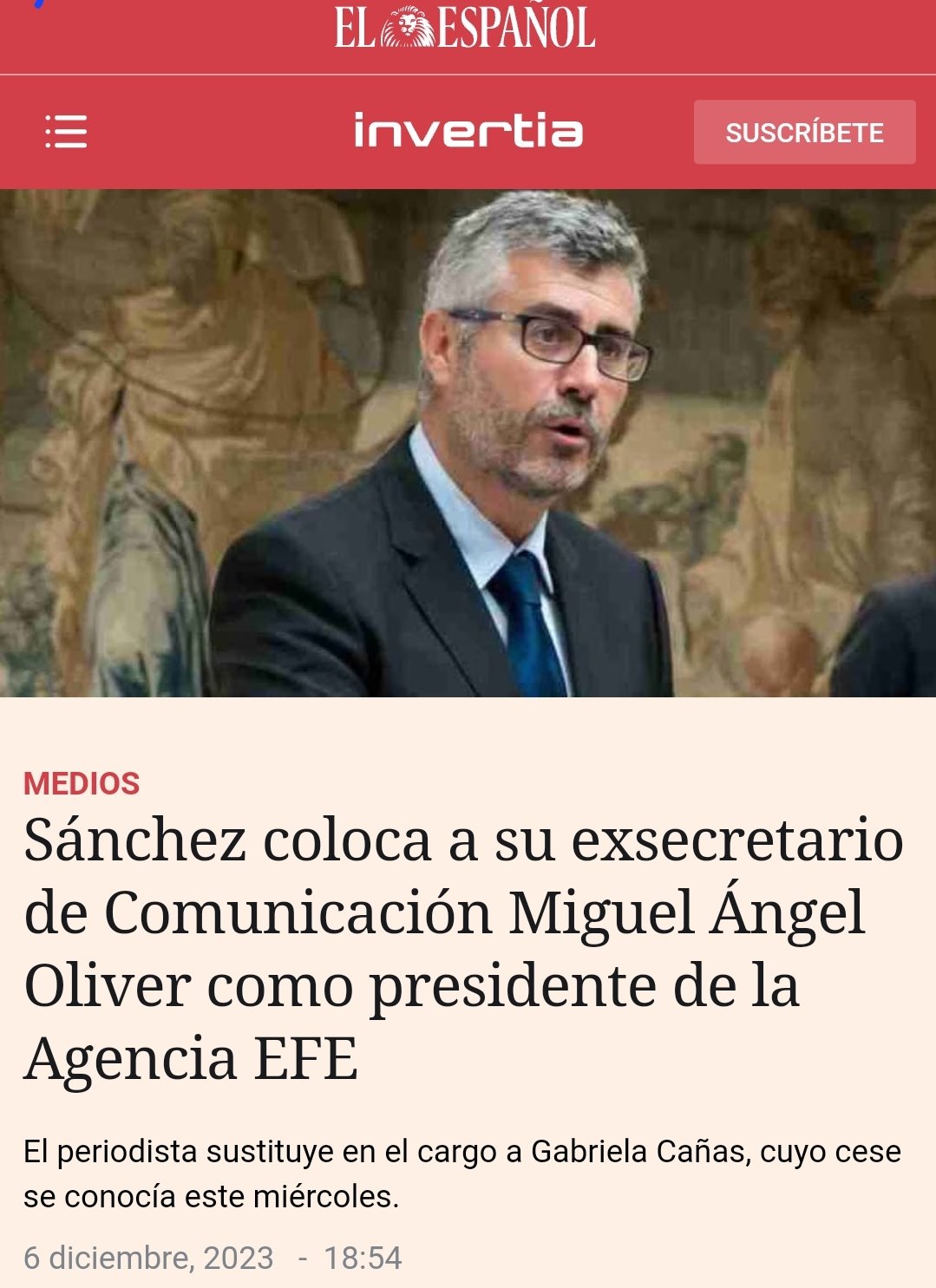 La colonización de la Agencia EFE es otra bajeza corrupta de Pedro Sánchez