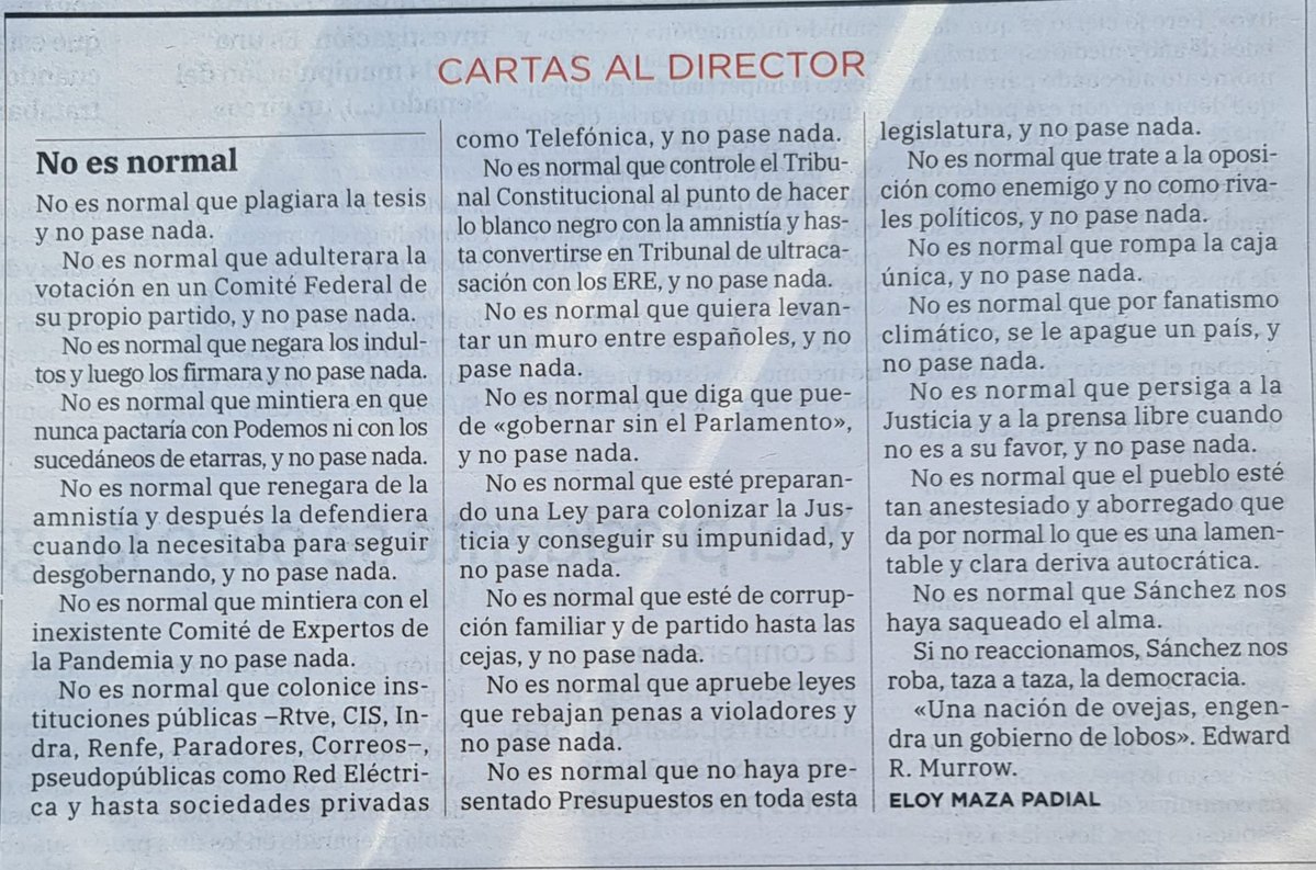 Nos estamos acostumbrando a la mierda