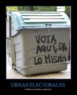 Nunca más votar en España