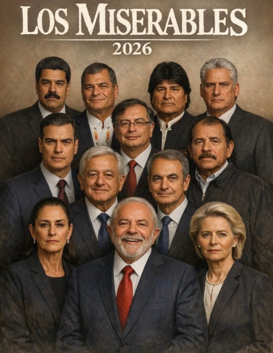 Algunos miembros destacados de la falsa y perversa "progresía" mundial