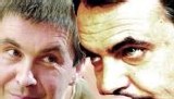 La negociación de Zapatero con ETA fue una rendición de España ante el crimen. En la imagen Zapatero y Otegui, el tóxico y el agente del crimen