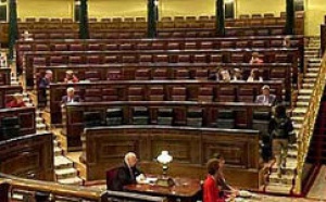 Panda de vagos en las Cortes españolas