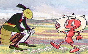 LA CIGARRA Y LA HORMIGA (HUMOR DE FIN DE SEMANA)