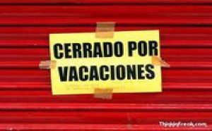 Cierre parcial por vacaciones