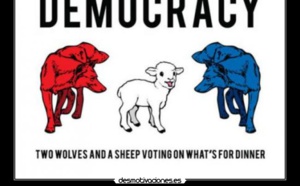 FÁBULA DE LOS LOBOS ASTUTOS Y LAS OVEJAS COBARDES