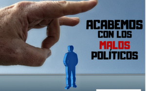 Hay que escarmentar a los políticos, la peor especie sobre la Tierra, dañina y borracha de poder