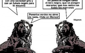 Crecimiento del Voto en Blanco, que es la quinta fuerza en España