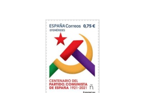 El sello de correos que ha lanzado el sanchismo para blanquear y rendir homenaje a sus socios comunitas, olvidando que esa es la ideología más letal y asesina de la Historia