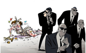 La Justicia apaleada y agonizante en España