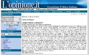 Voto en Blanco citado en la prensa italiana