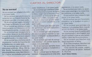 Nos estamos acostumbrando a la mierda