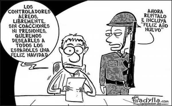 Mensaje navideño de los controladores aéreos