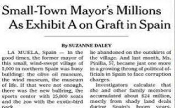 El New York Times, como Voto en Blanco, exige una revolución democrática en España